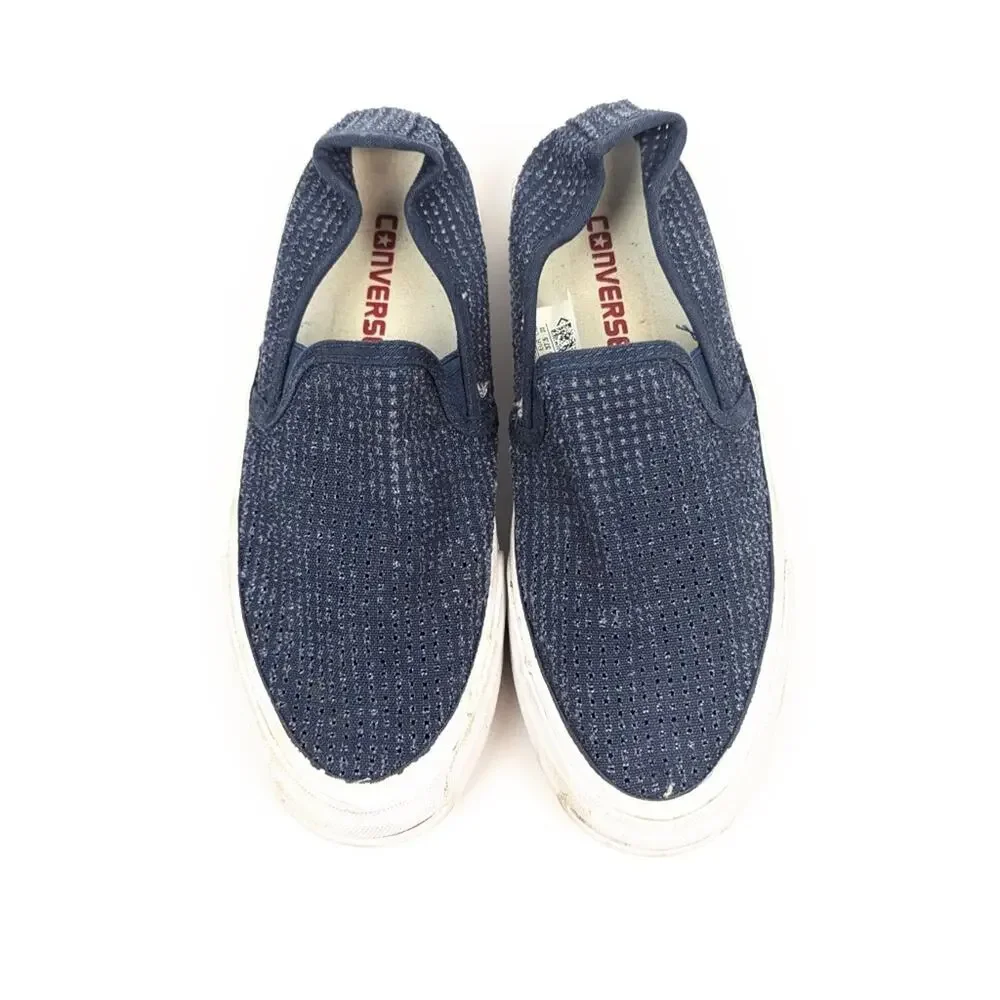 Converse Jack Purcell Sneakers 6.5 Blue Slip On Perforated Casual